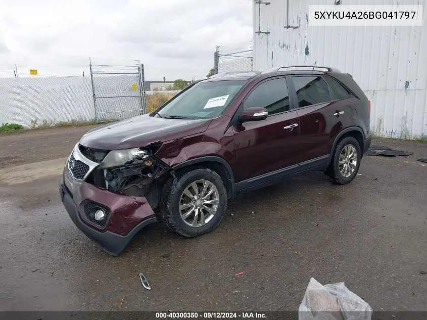 2011 Kia Sorento Ex V6 VIN: 5XYKU4A26BG041797 Lot: 40300350