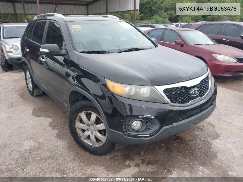 5XYKT4A19BG063478 2011 Kia Sorento Lx