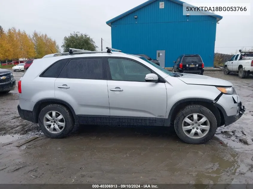 2011 Kia Sorento Lx VIN: 5XYKTDA18BG053766 Lot: 40306913