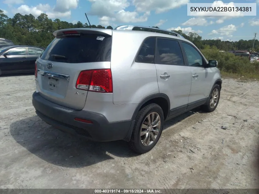 2011 Kia Sorento Ex V6 VIN: 5XYKUDA22BG134381 Lot: 40319174