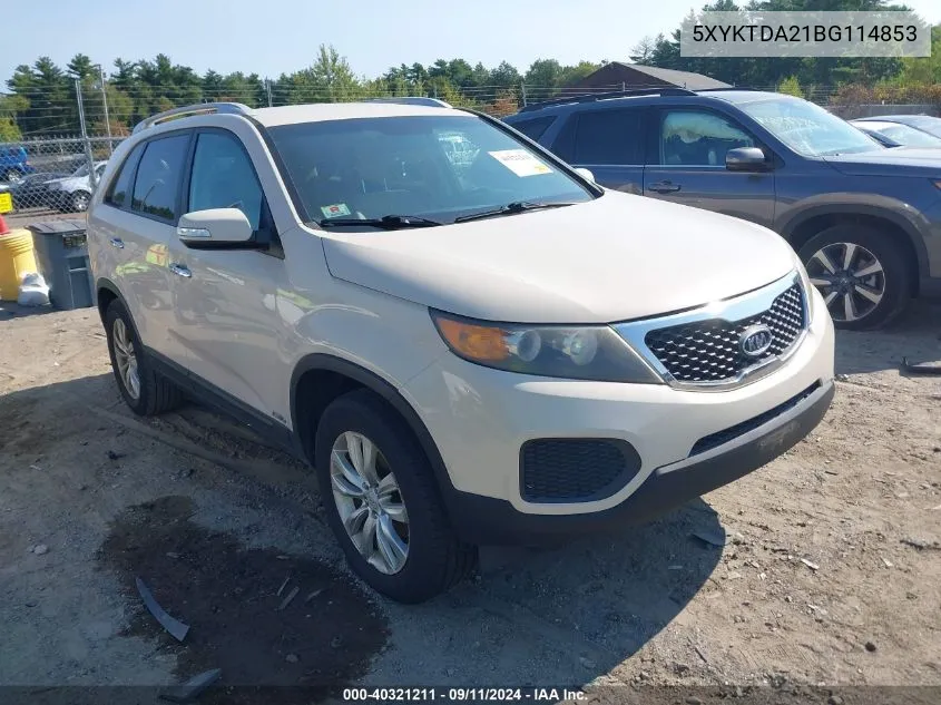 2011 Kia Sorento Lx VIN: 5XYKTDA21BG114853 Lot: 40321211