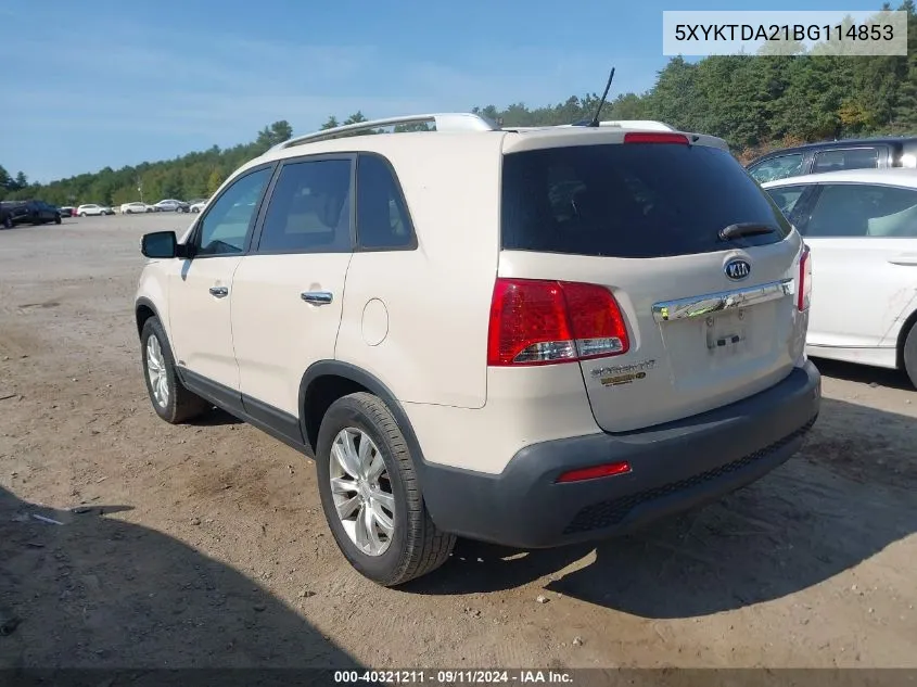 5XYKTDA21BG114853 2011 Kia Sorento Lx