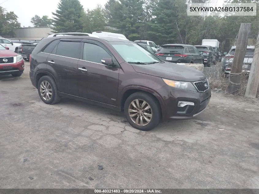 5XYKWDA26BG137584 2011 Kia Sorento Sx V6