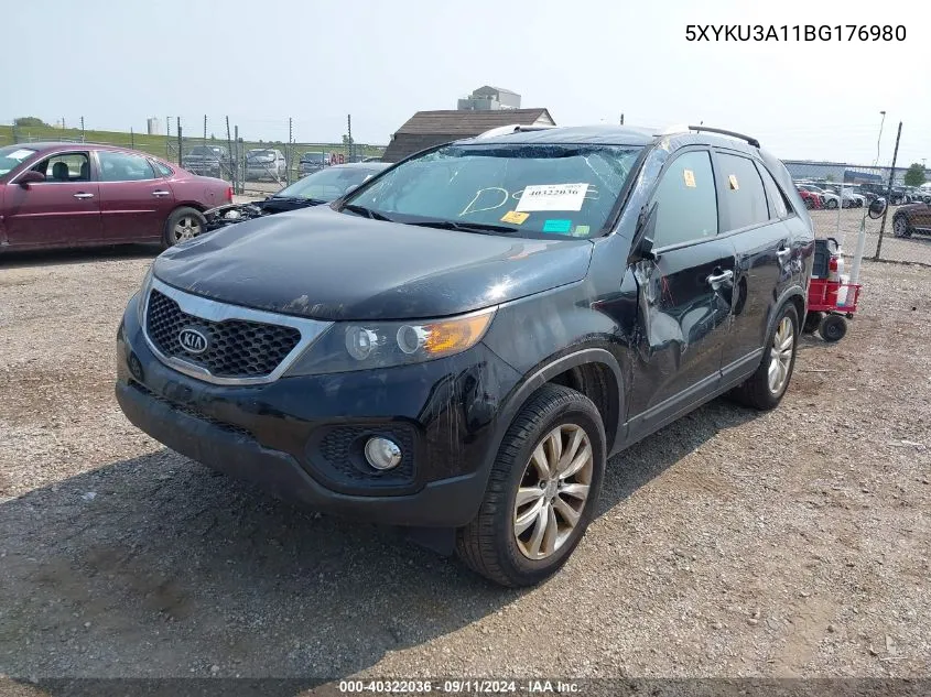 5XYKU3A11BG176980 2011 Kia Sorento Ex