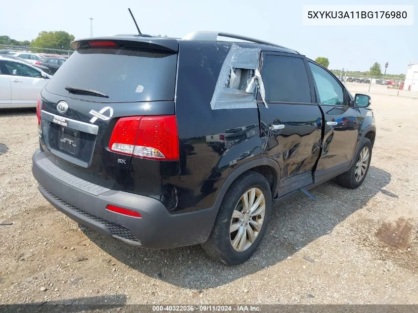 5XYKU3A11BG176980 2011 Kia Sorento Ex