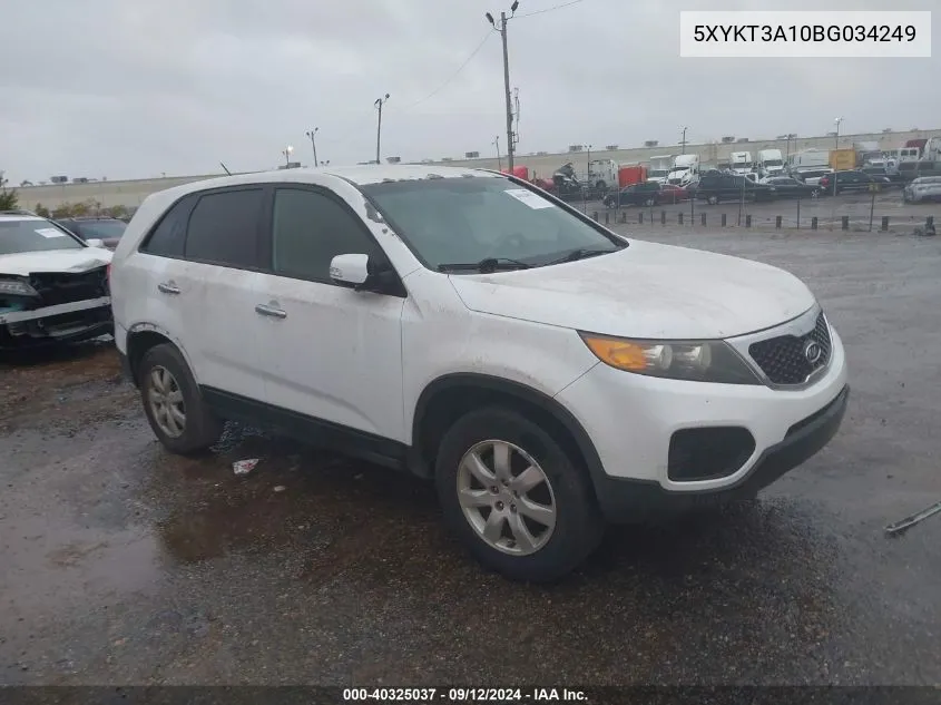 5XYKT3A10BG034249 2011 Kia Sorento Lx