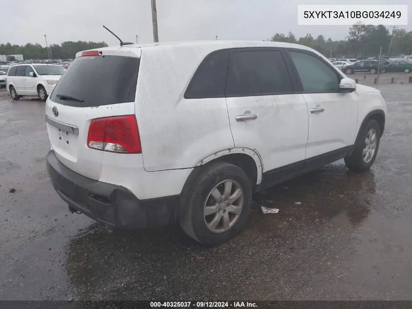 5XYKT3A10BG034249 2011 Kia Sorento Lx