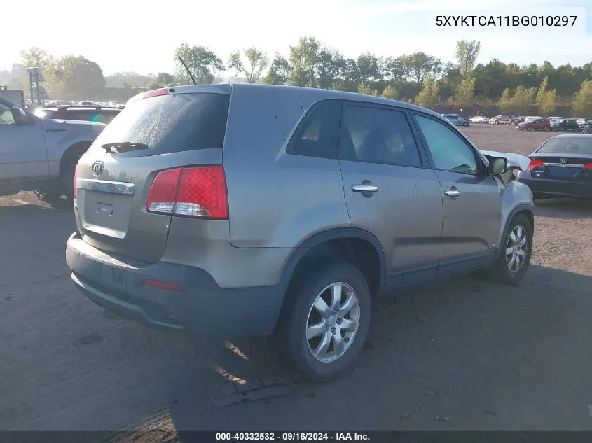 5XYKTCA11BG010297 2011 Kia Sorento Lx