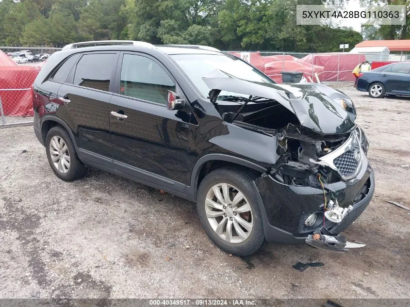 5XYKT4A28BG110363 2011 Kia Sorento Lx V6