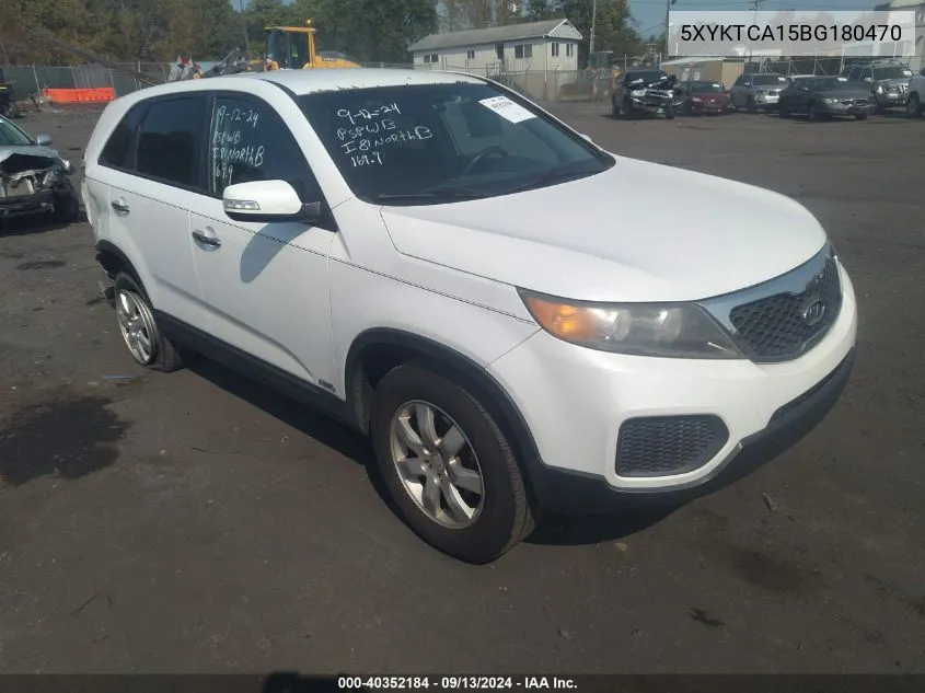 2011 Kia Sorento Lx VIN: 5XYKTCA15BG180470 Lot: 40352184