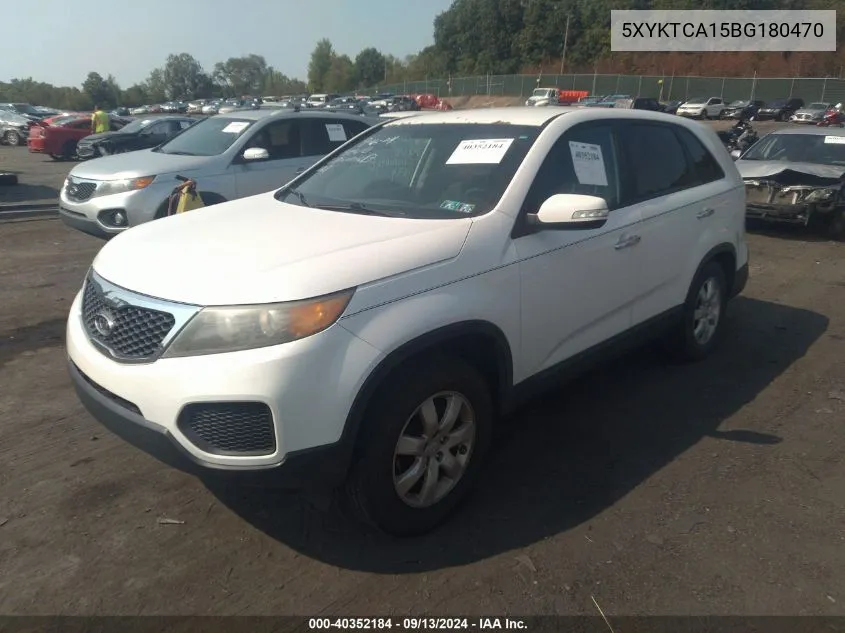 2011 Kia Sorento Lx VIN: 5XYKTCA15BG180470 Lot: 40352184