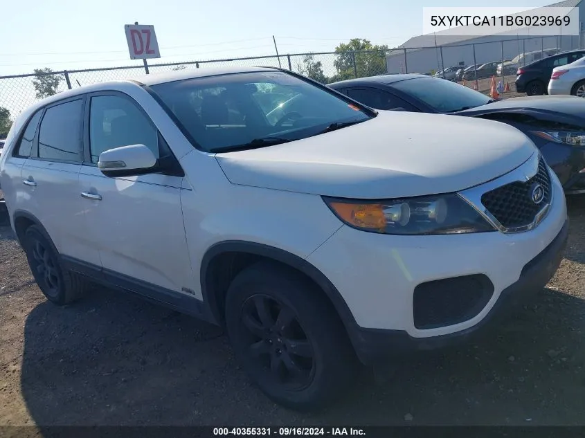 2011 Kia Sorento Lx VIN: 5XYKTCA11BG023969 Lot: 40355331