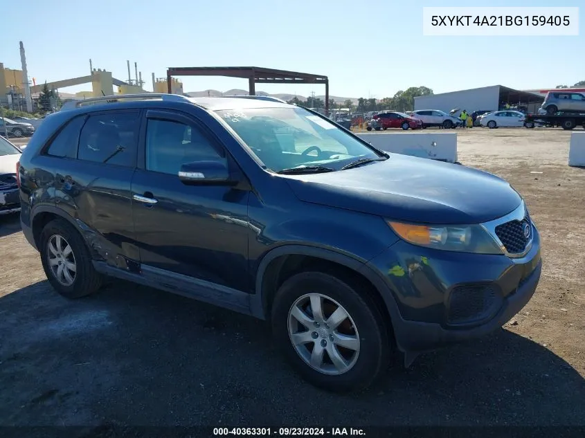 2011 Kia Sorento Lx V6 VIN: 5XYKT4A21BG159405 Lot: 40363301