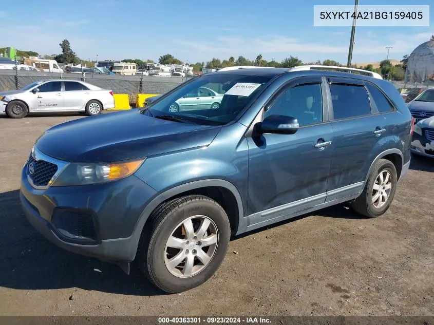 2011 Kia Sorento Lx V6 VIN: 5XYKT4A21BG159405 Lot: 40363301