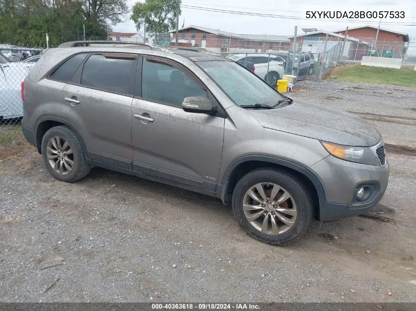 2011 Kia Sorento Ex V6 VIN: 5XYKUDA28BG057533 Lot: 40363618