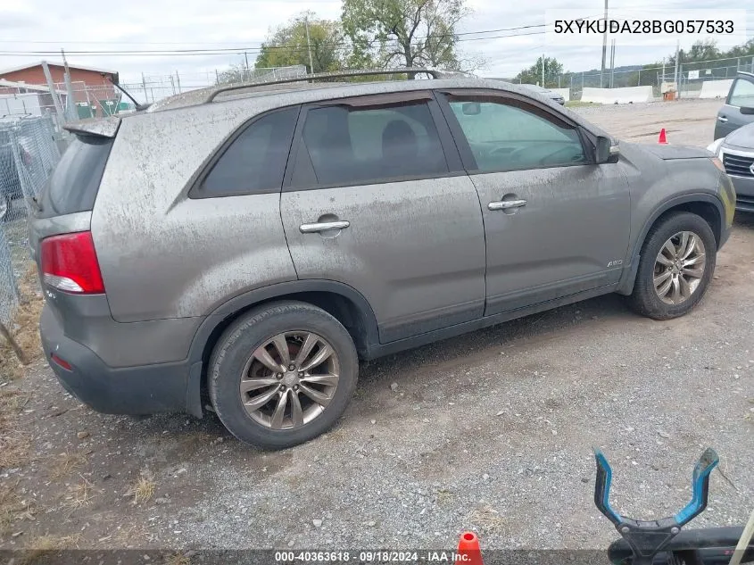 5XYKUDA28BG057533 2011 Kia Sorento Ex V6