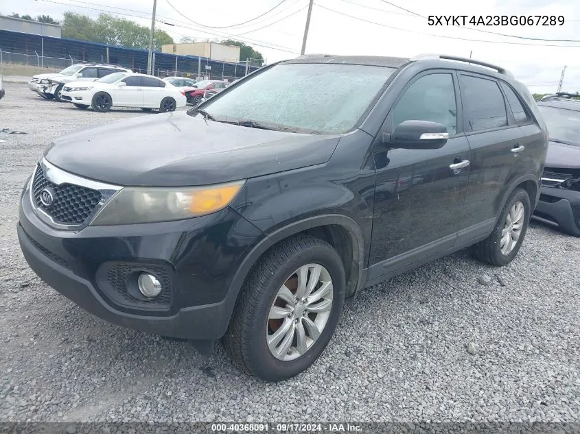 2011 Kia Sorento Lx V6 VIN: 5XYKT4A23BG067289 Lot: 40368091