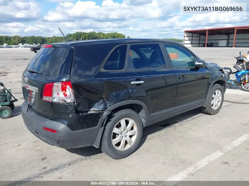 2011 Kia Sorento Lx VIN: 5XYKT3A11BG069656 Lot: 40372788