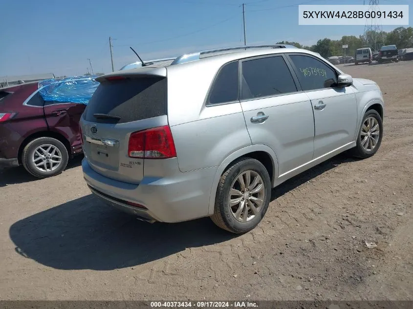 5XYKW4A28BG091434 2011 Kia Sorento Sx V6