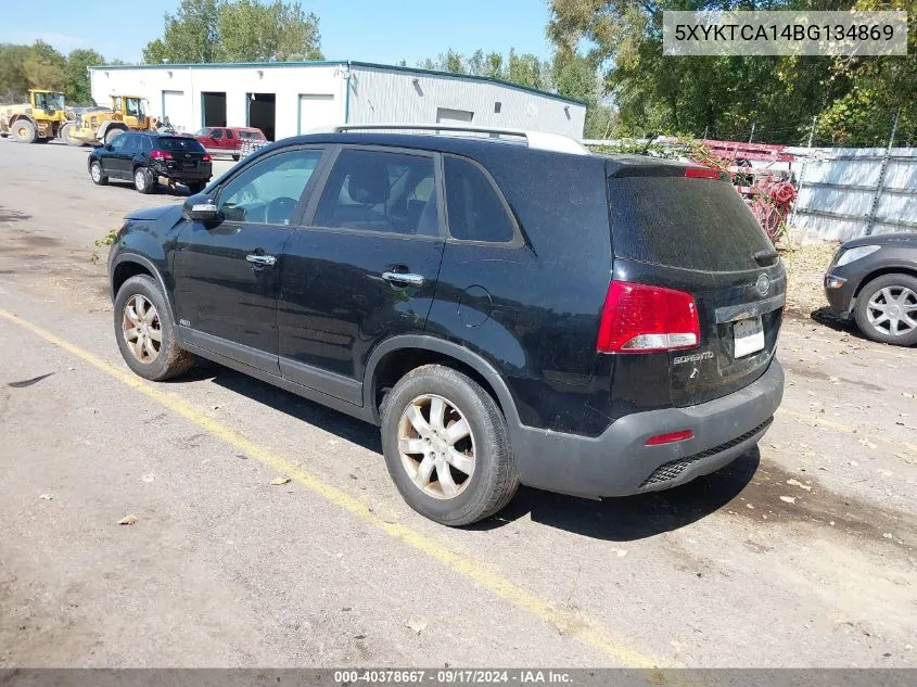 2011 Kia Sorento Lx VIN: 5XYKTCA14BG134869 Lot: 40378667