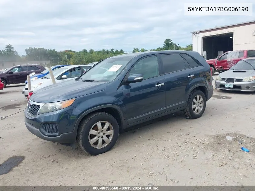 5XYKT3A17BG006190 2011 Kia Sorento Lx