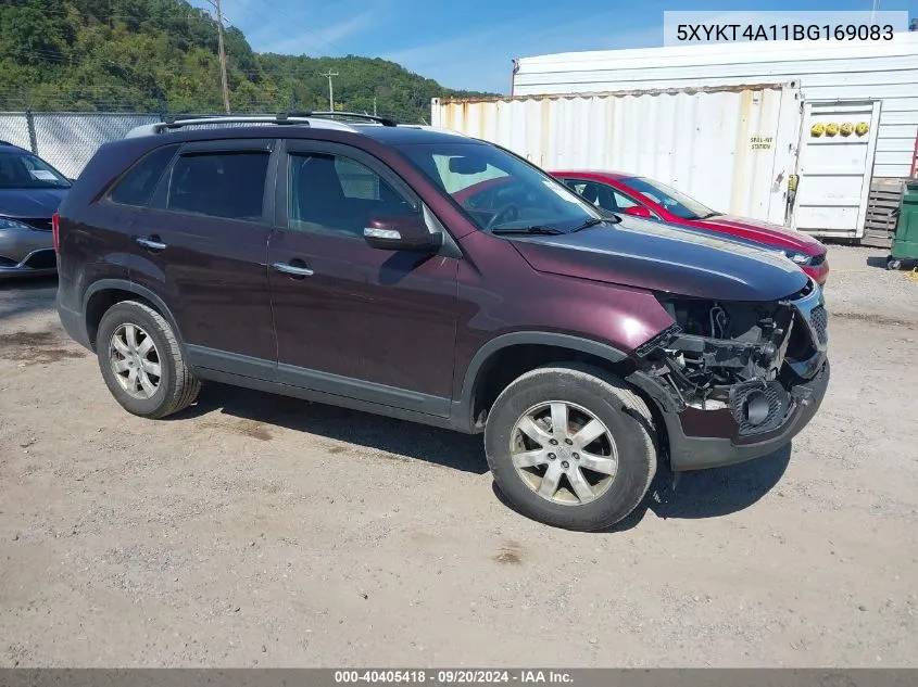 2011 Kia Sorento Lx VIN: 5XYKT4A11BG169083 Lot: 40405418