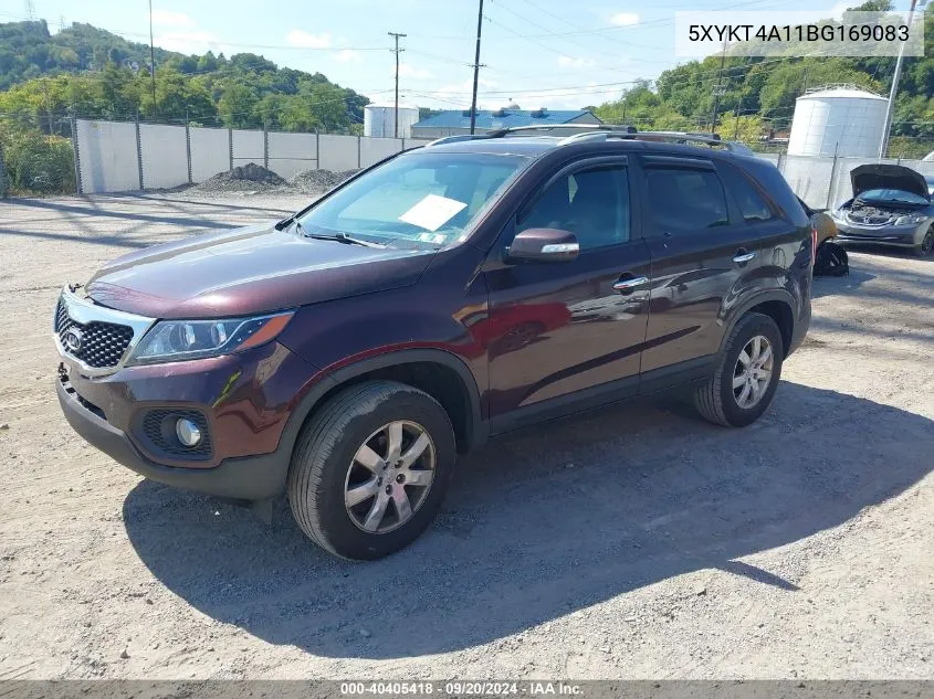 2011 Kia Sorento Lx VIN: 5XYKT4A11BG169083 Lot: 40405418