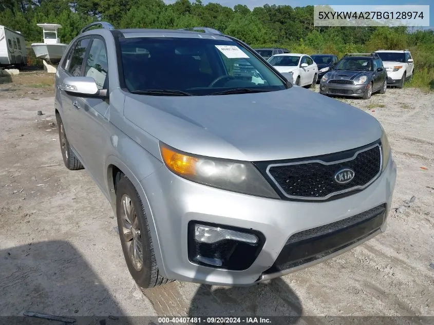 2011 Kia Sorento Sx V6 VIN: 5XYKW4A27BG128974 Lot: 40407481