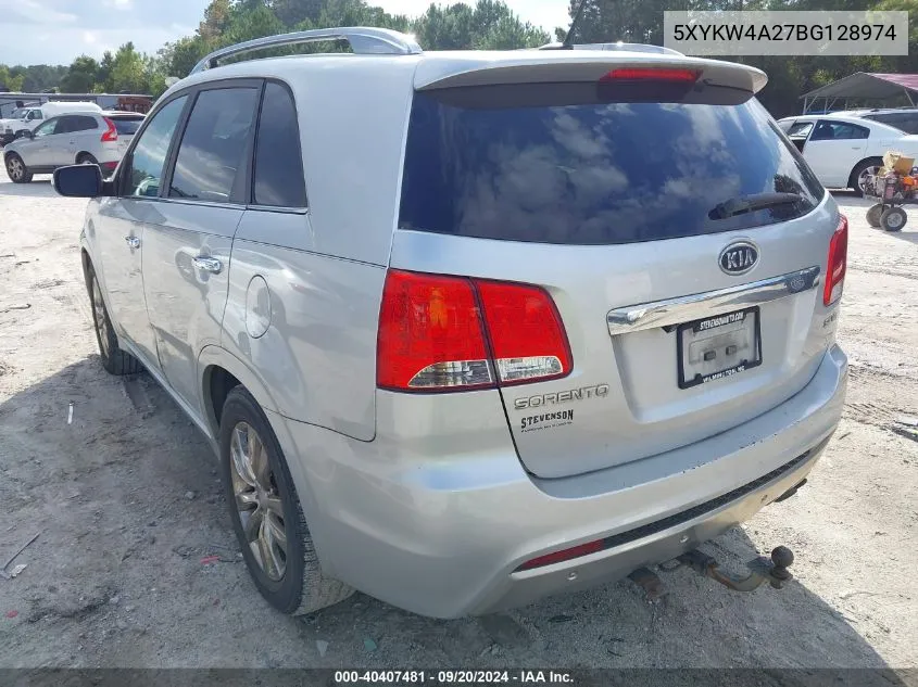 2011 Kia Sorento Sx V6 VIN: 5XYKW4A27BG128974 Lot: 40407481