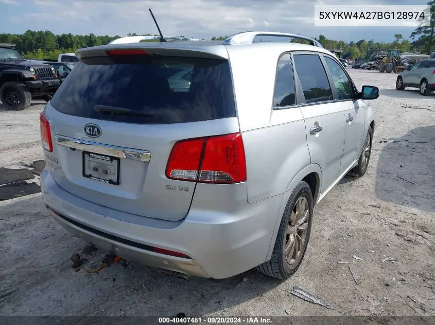 5XYKW4A27BG128974 2011 Kia Sorento Sx V6