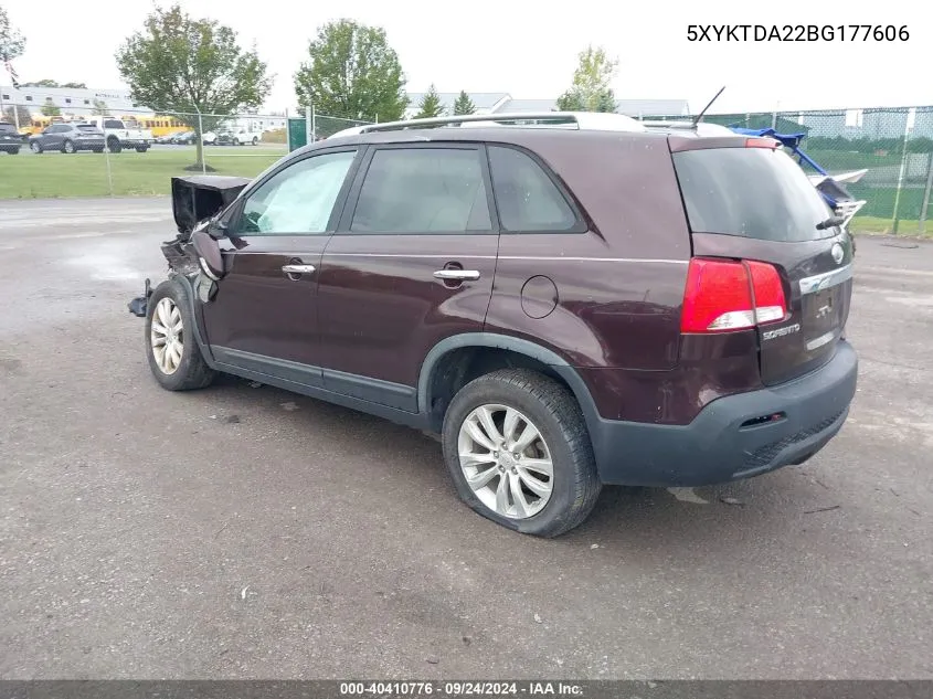 5XYKTDA22BG177606 2011 Kia Sorento Lx