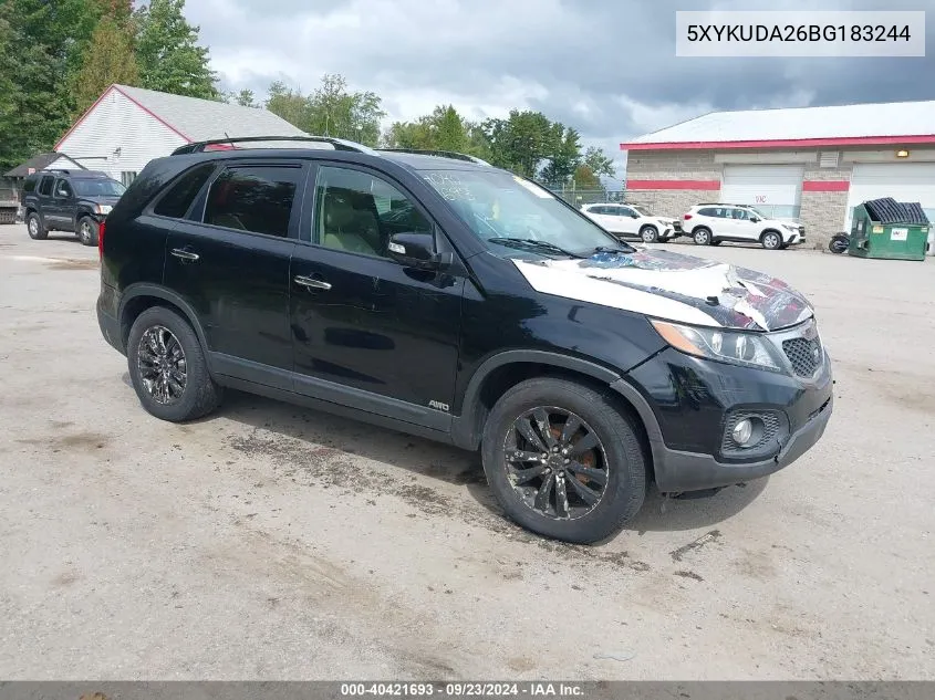 2011 Kia Sorento Ex V6 VIN: 5XYKUDA26BG183244 Lot: 40421693