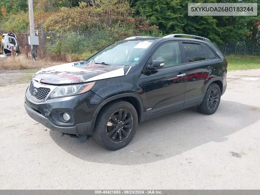 5XYKUDA26BG183244 2011 Kia Sorento Ex V6