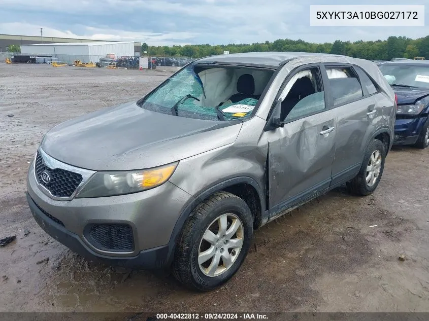 5XYKT3A10BG027172 2011 Kia Sorento Lx