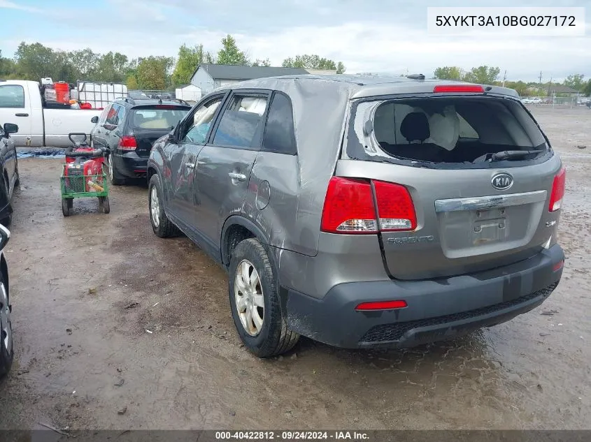 5XYKT3A10BG027172 2011 Kia Sorento Lx