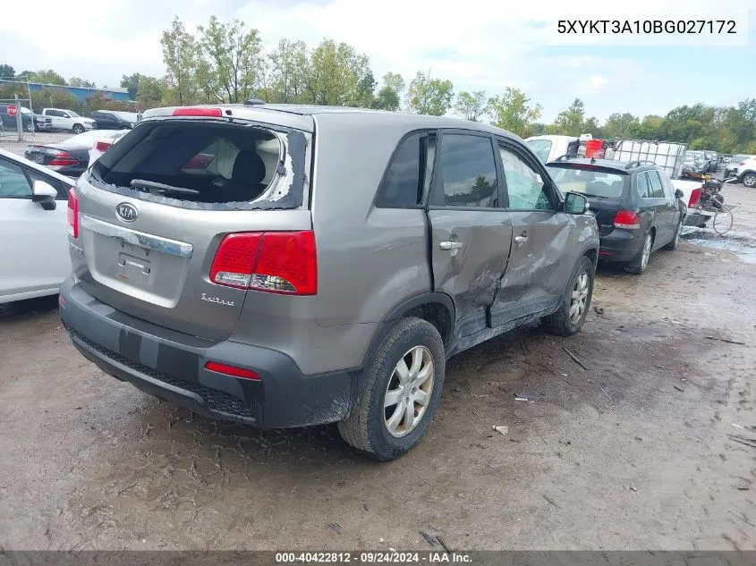 5XYKT3A10BG027172 2011 Kia Sorento Lx