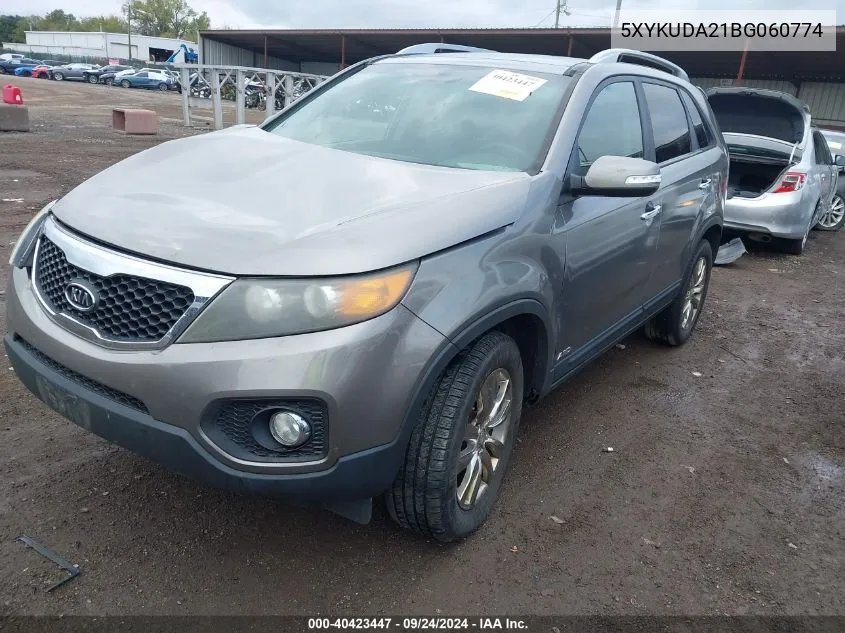 2011 Kia Sorento Ex V6 VIN: 5XYKUDA21BG060774 Lot: 40423447