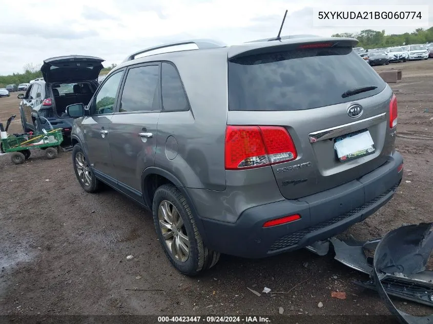 5XYKUDA21BG060774 2011 Kia Sorento Ex V6