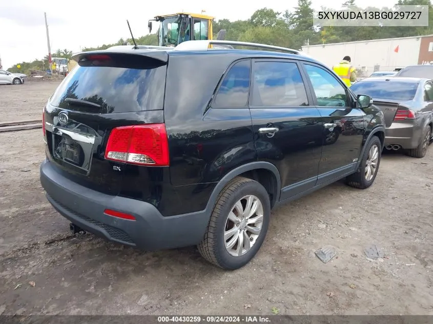 5XYKUDA13BG029727 2011 Kia Sorento Ex