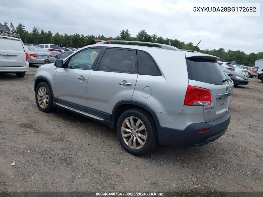 5XYKUDA28BG172682 2011 Kia Sorento Ex V6