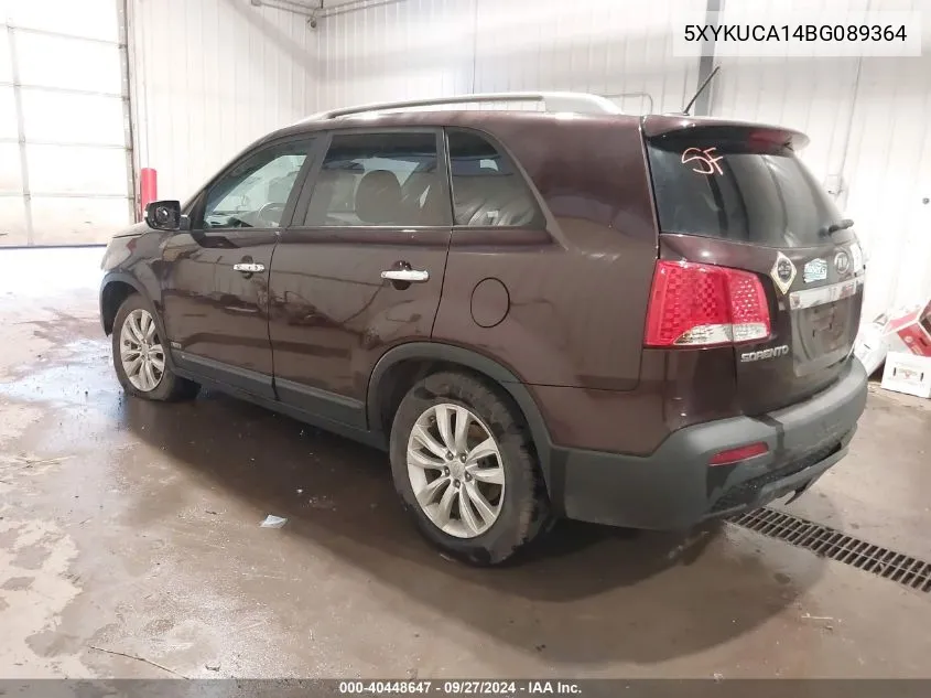 5XYKUCA14BG089364 2011 Kia Sorento Ex