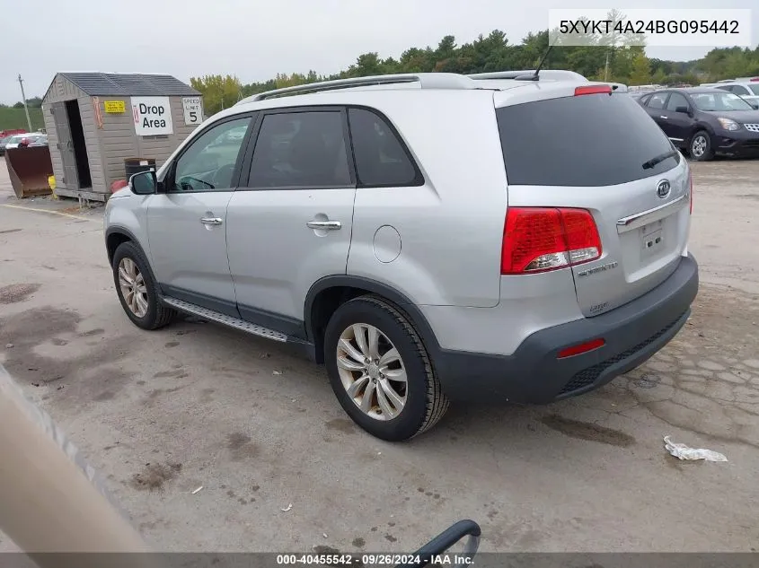 5XYKT4A24BG095442 2011 Kia Sorento Lx V6