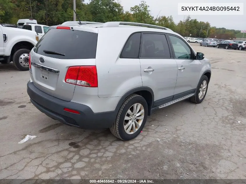 5XYKT4A24BG095442 2011 Kia Sorento Lx V6