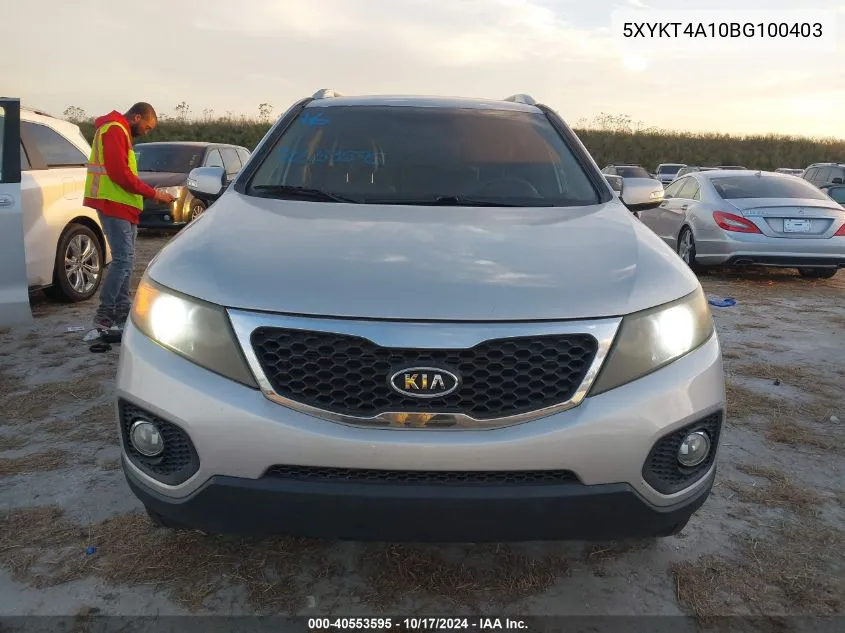 5XYKT4A10BG100403 2011 Kia Sorento Lx