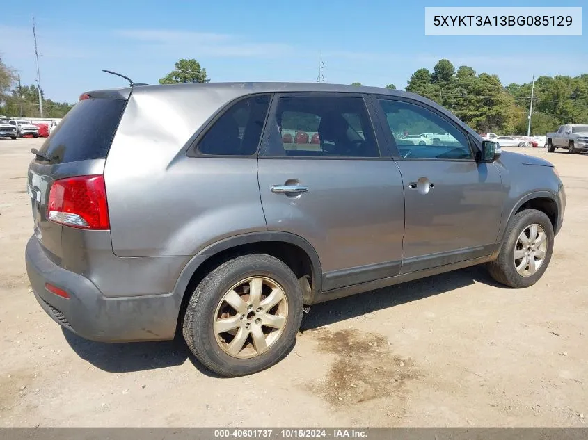 2011 Kia Sorento Lx VIN: 5XYKT3A13BG085129 Lot: 40601737