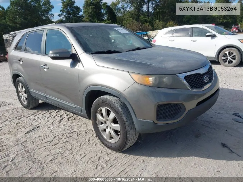 2011 Kia Sorento Lx VIN: 5XYKT3A13BG053264 Lot: 40603065