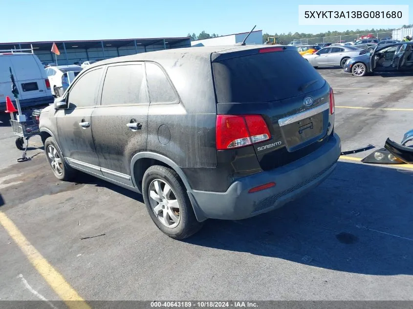 5XYKT3A13BG081680 2011 Kia Sorento Lx