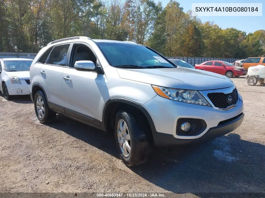 2011 Kia Sorento Lx VIN: 5XYKT4A10BG080184 Lot: 40653947