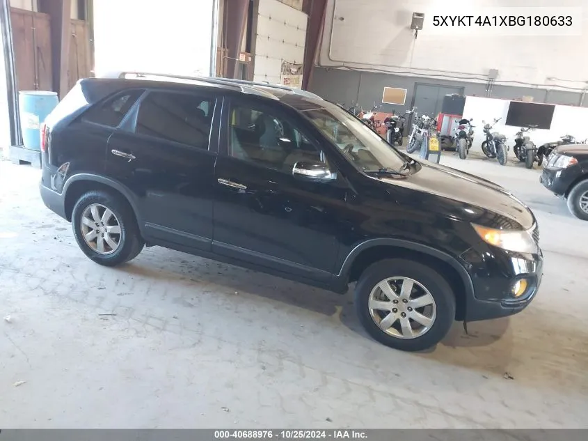 2011 Kia Sorento Lx VIN: 5XYKT4A1XBG180633 Lot: 40688976