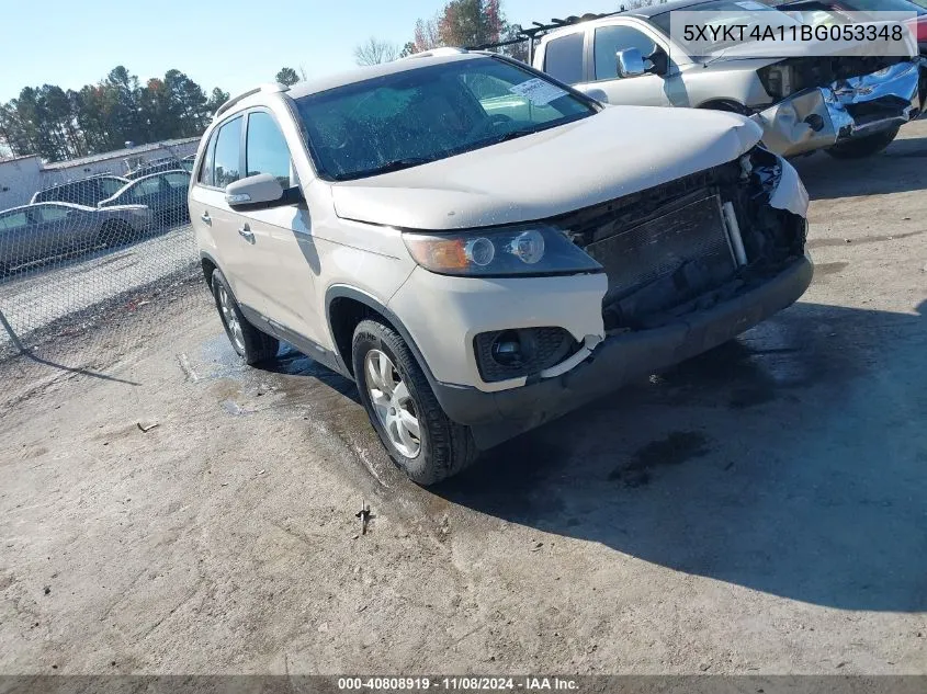 2011 Kia Sorento Lx VIN: 5XYKT4A11BG053348 Lot: 40808919